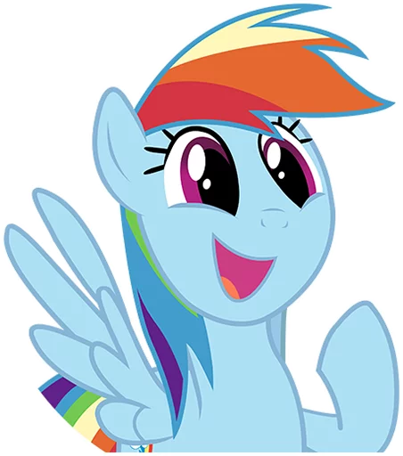 Стикер RainbowDashiePony - 1