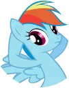 Sticker Rainbow Dash - 6