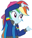 Стикер Rainbow Dash EG - 3