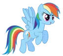 Стикер Rainbow Dash EG - 9