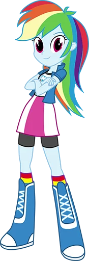 Sticker Rainbow Dash Pony - 11