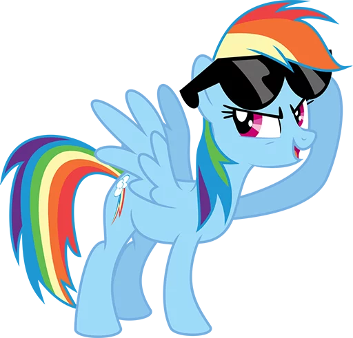 Sticker Rainbow Dash Pony - 10