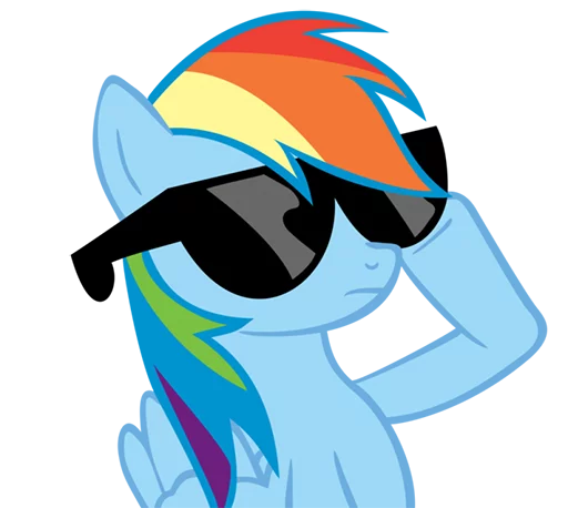 Sticker Rainbow Dash Pony - 3