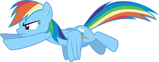 Sticker Rainbow Dash Pony - 2