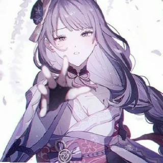 Sticker 🫐 Райдэн Эи 🫐 - 11