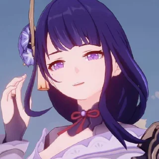 Sticker 🫐 Райдэн Эи 🫐 - 10