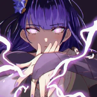 Sticker 🫐 Райдэн Эи 🫐 - 5