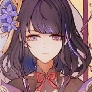 Sticker 🫐 Райдэн Эи 🫐 - 0