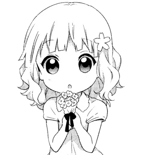 эскиз иллюстрация аниме