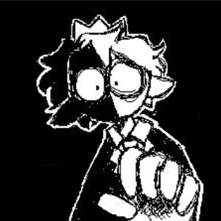 Стикер Донт лук плз - 0