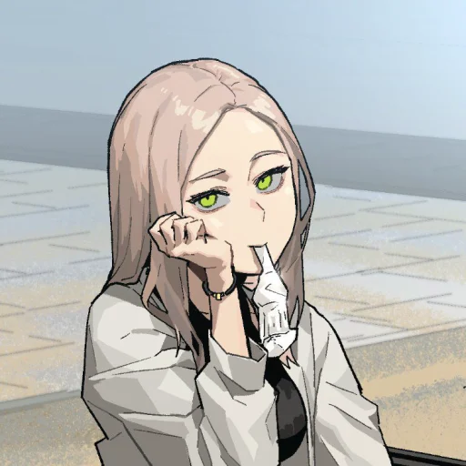 anime cartoon human face