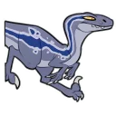 Sticker Raptor Blue - 11