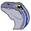 Sticker Raptor Blue - 7