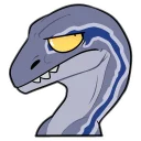 Sticker Raptor Blue - 8