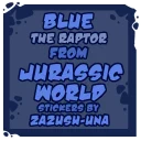 Sticker Raptor Blue - 1