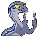 Sticker Raptor Blue - 4