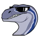 Sticker Raptor Blue - 3