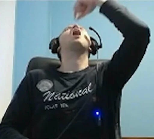 Человек СМС наушники