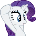 Стикер Rarity Reacts - 3