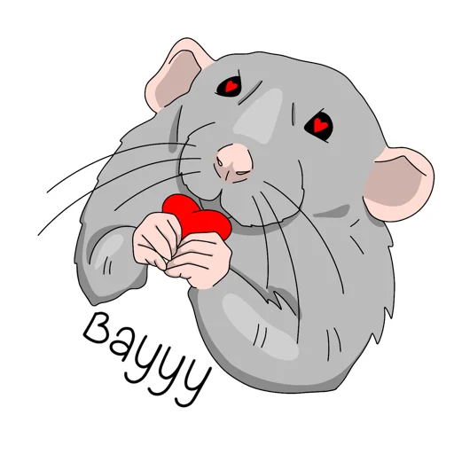 Стикер Rat_Mouse_Animals - 1
