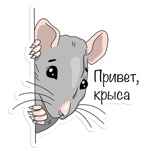 Стикер Rat_Mouse_Animals - 1