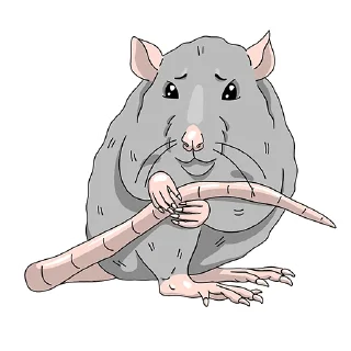 Стикер Крыса - 8