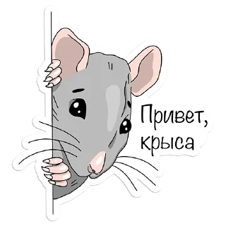 Стикер Крыса - 4