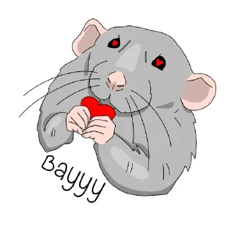 Стикер Крыса - 6