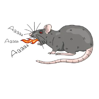 Стикер Крыса - 1