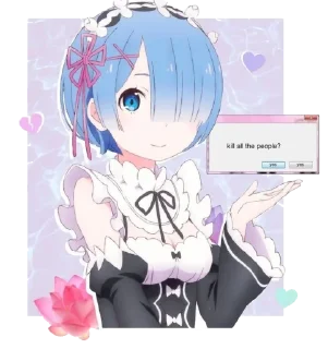 Стикер Re : Zero @StickersofWeeb - 8