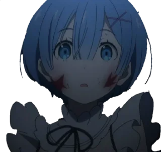 Стикер Re:Zero @EIIeLawliet, @AnimePicturesAMV - 11