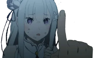 Стикер Re:Zero @EIIeLawliet, @AnimePicturesAMV - 1