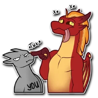 Sticker Red Dragon Lucifer - 7