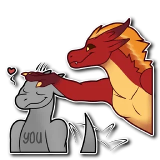 Sticker Red Dragon Lucifer - 9