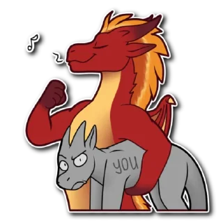 Sticker Red Dragon Lucifer - 11