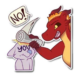 Sticker Red Dragon Lucifer - 2