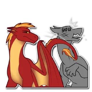 Sticker Red Dragon Lucifer - 10