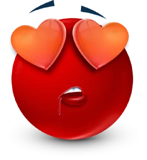 Sticker Red Face Emoji @TgSticker - 11