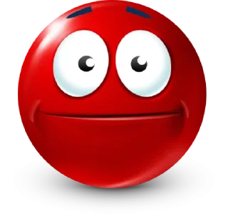 Sticker Red Face Emoji @TgSticker - 9