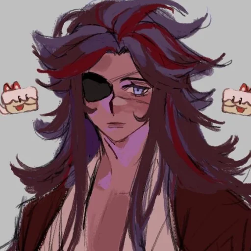 anime cartoon human face