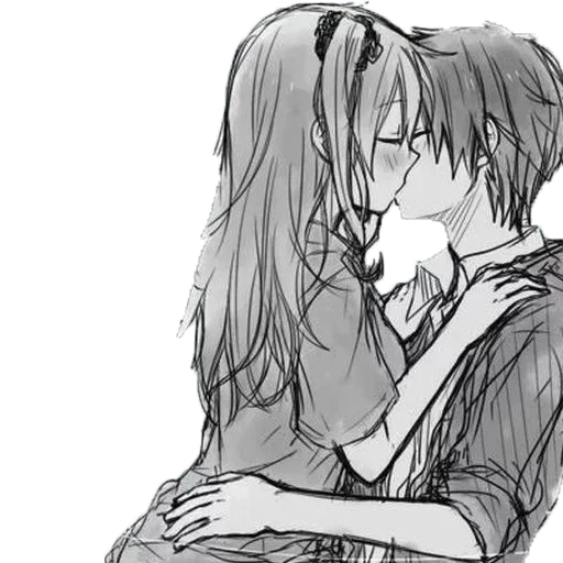 эскиз аниме иллюстрация