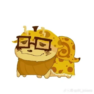 cartoon drawing yellow