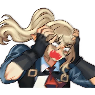 Стикер Реймонт и Ава @anime_stickerr - 10