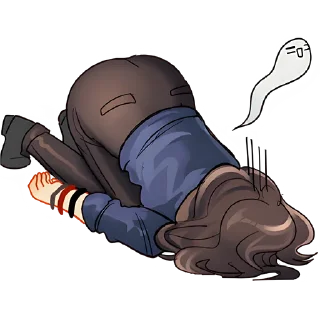 Стикер Реймонт и Ава @anime_stickerr - 7