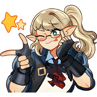 Стикер Реймонт и Ава @anime_stickerr - 6