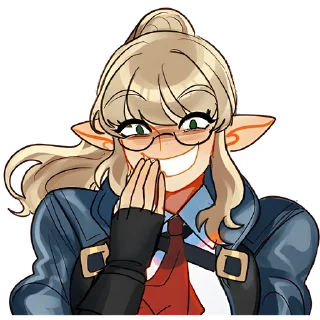 Стикер Реймонт и Ава @anime_stickerr - 3