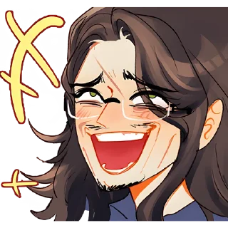 Стикер Реймонт и Ава @anime_stickerr - 2