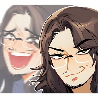 Стикер Реймонт и Ава @anime_stickerr - 9