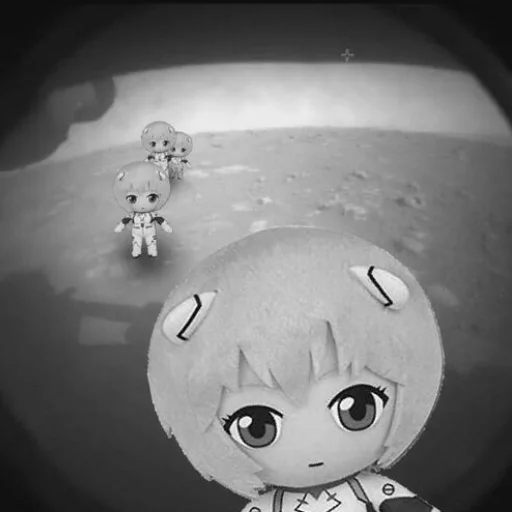 мультфильм черно-белый кукла