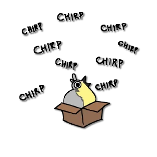 Sticker Polo the Fluffy Birb - 0